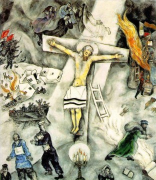 judío Painting - Crucifixión Blanca MC Judaísmo